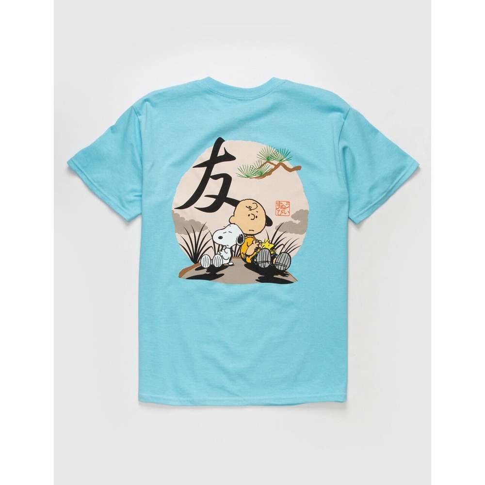 Tilly's x Peanuts Chill Graphic Tee‎ in Light Blue, Kids Size Large